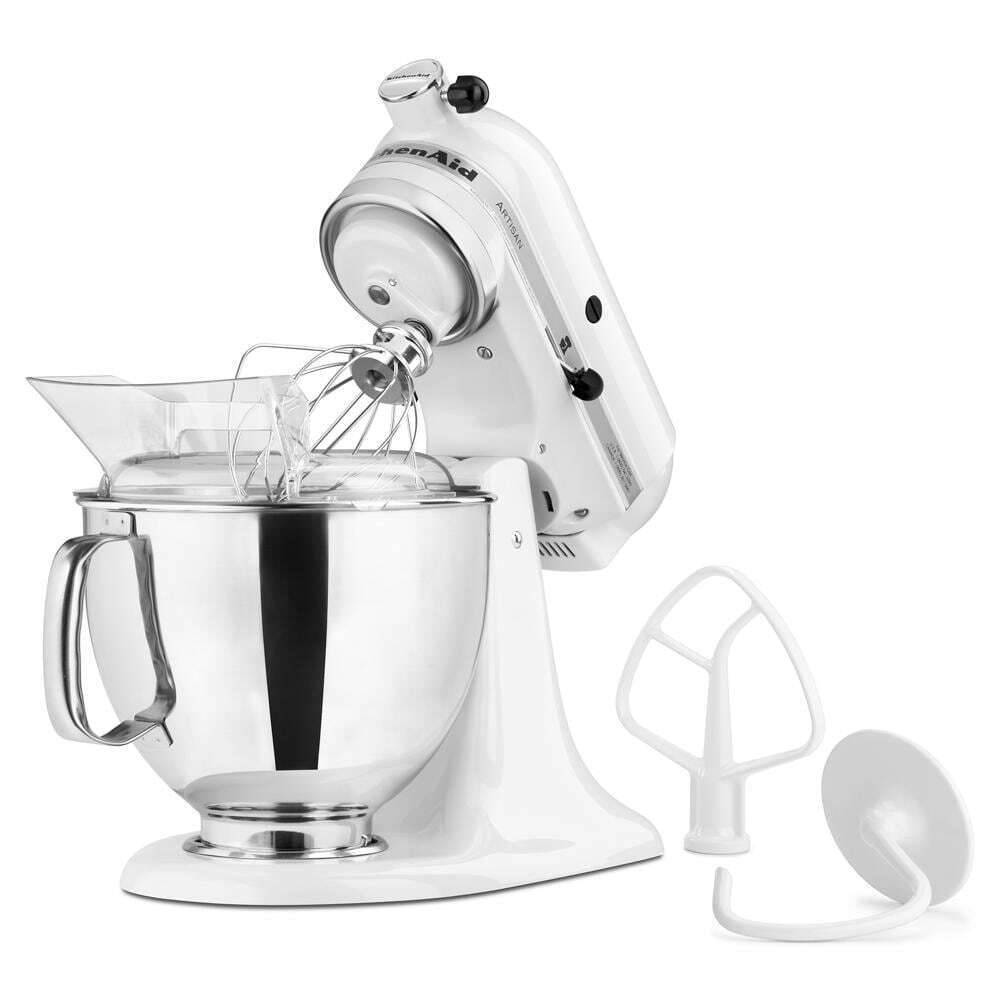 Kitchenaid KSM150PSWH Artisan® Series 5 Quart Tilt-Head Stand Mixer