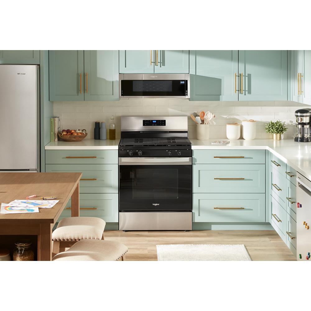 Whirlpool WFGS3530RS 30-inch Self Clean Gas Range with No Preheat Mode