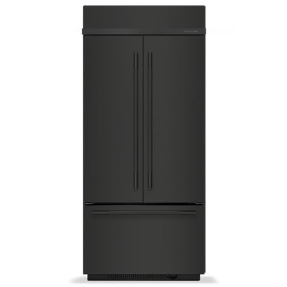 Kitchenaid KBFN536SBE 20.8 Cu. Ft. 36" Built-In French Door Bottom Mount Refrigerator with Platinum Interior