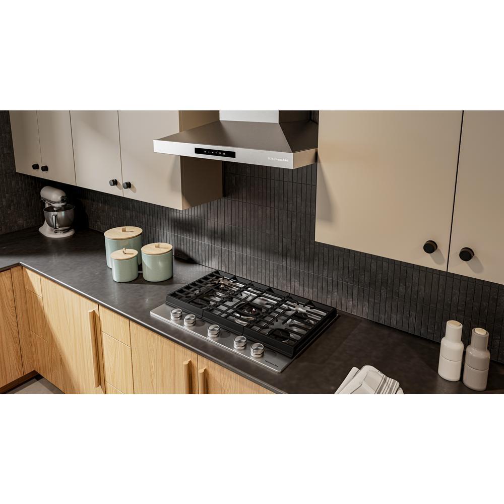 KCGK530SSS KitchenAid® 30 in. Gas Cooktop with 5 Burners and Integrated Wok Grate