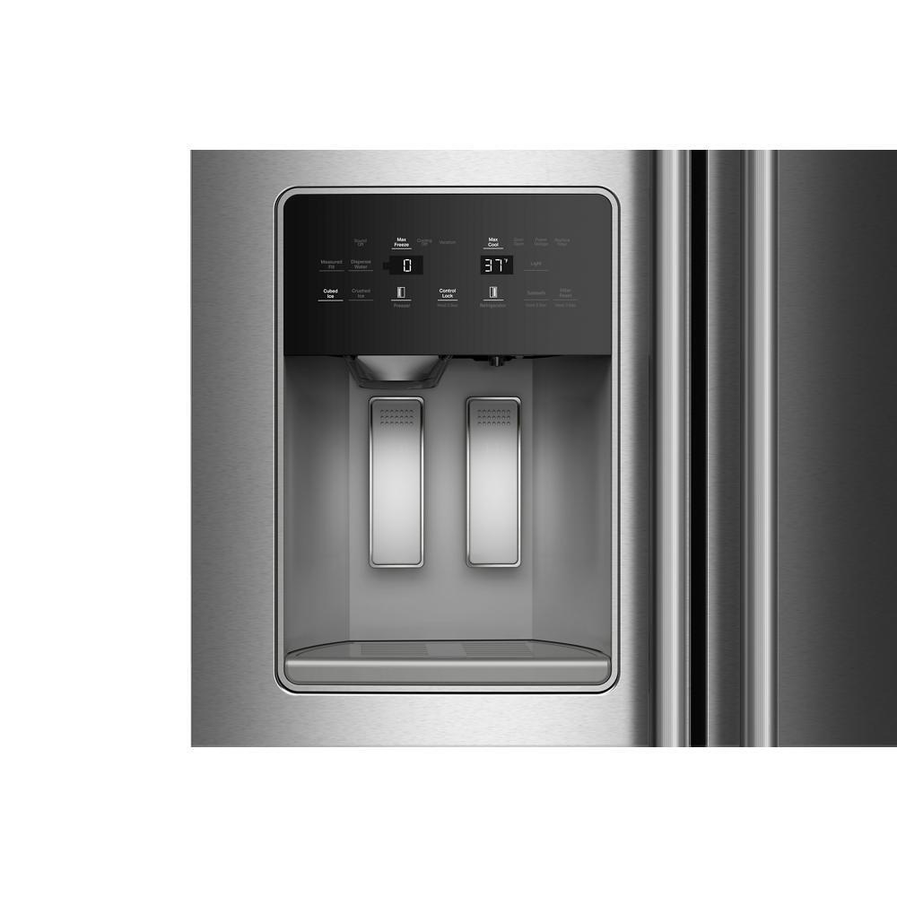 Kitchenaid KRSF336RPS 28.7 Cu. Ft. Side-by-Side Refrigerator with Exterior Ice and Water Dispenser and Removable Under-Shelf Wine Rack