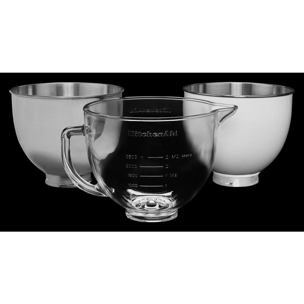Kitchenaid KSM5GB 5 Quart Tilt-Head Glass Bowl with Measurement Markings & Lid