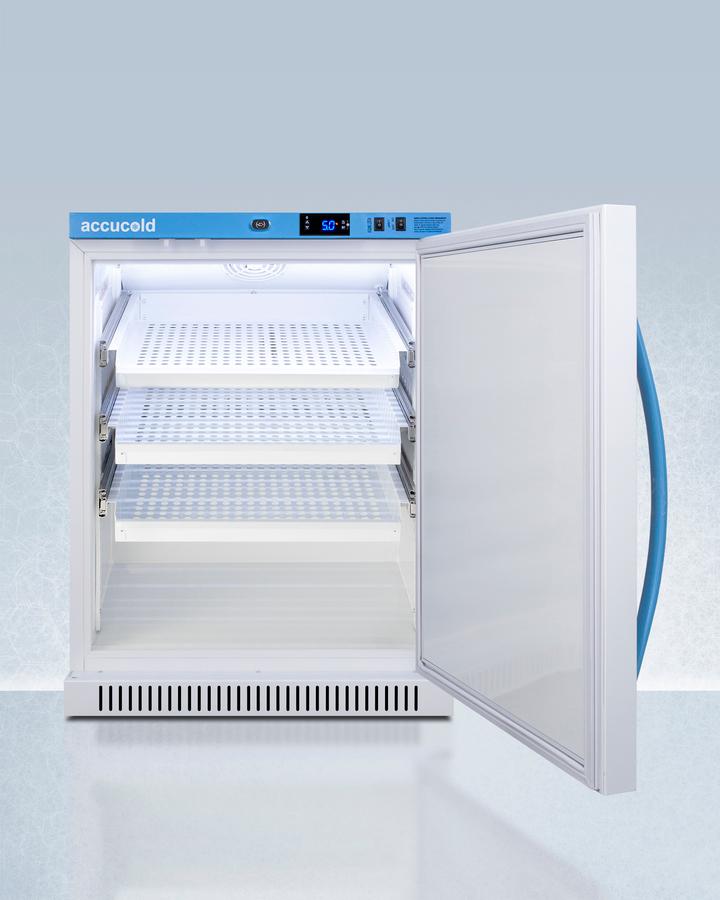 Summit ARS6PVDR 6 CU.FT. ADA Height Vaccine Refrigerator With Removable Drawers