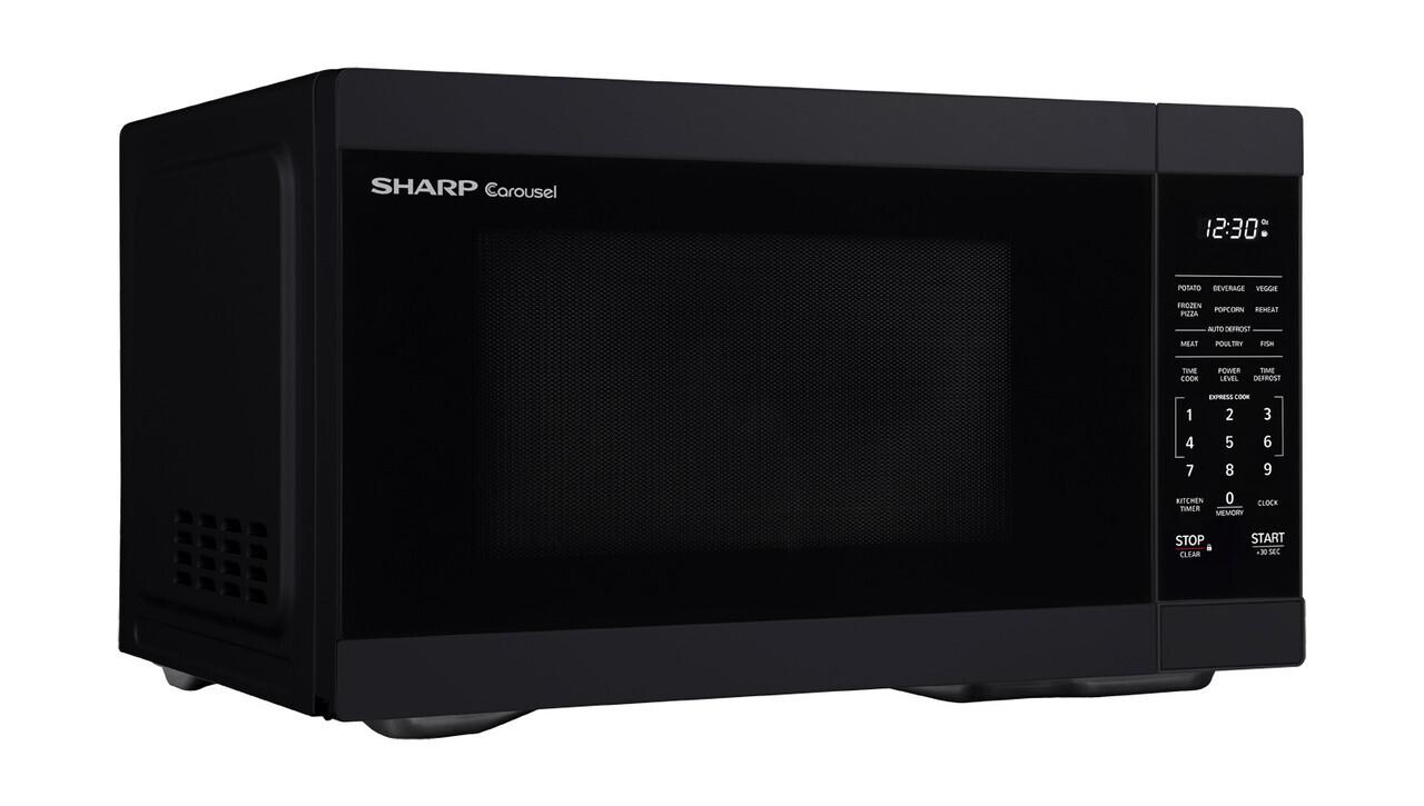 Sharp SMC1161HB 1.1 cu. ft. Black Countertop Microwave Oven