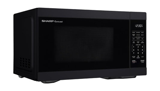 Sharp SMC1161HB 1.1 cu. ft. Black Countertop Microwave Oven