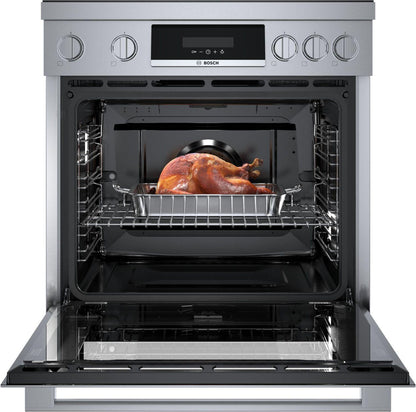 Bosch HIS8055U 800 Series, Induction freestanding range cooker, Stainless steel
