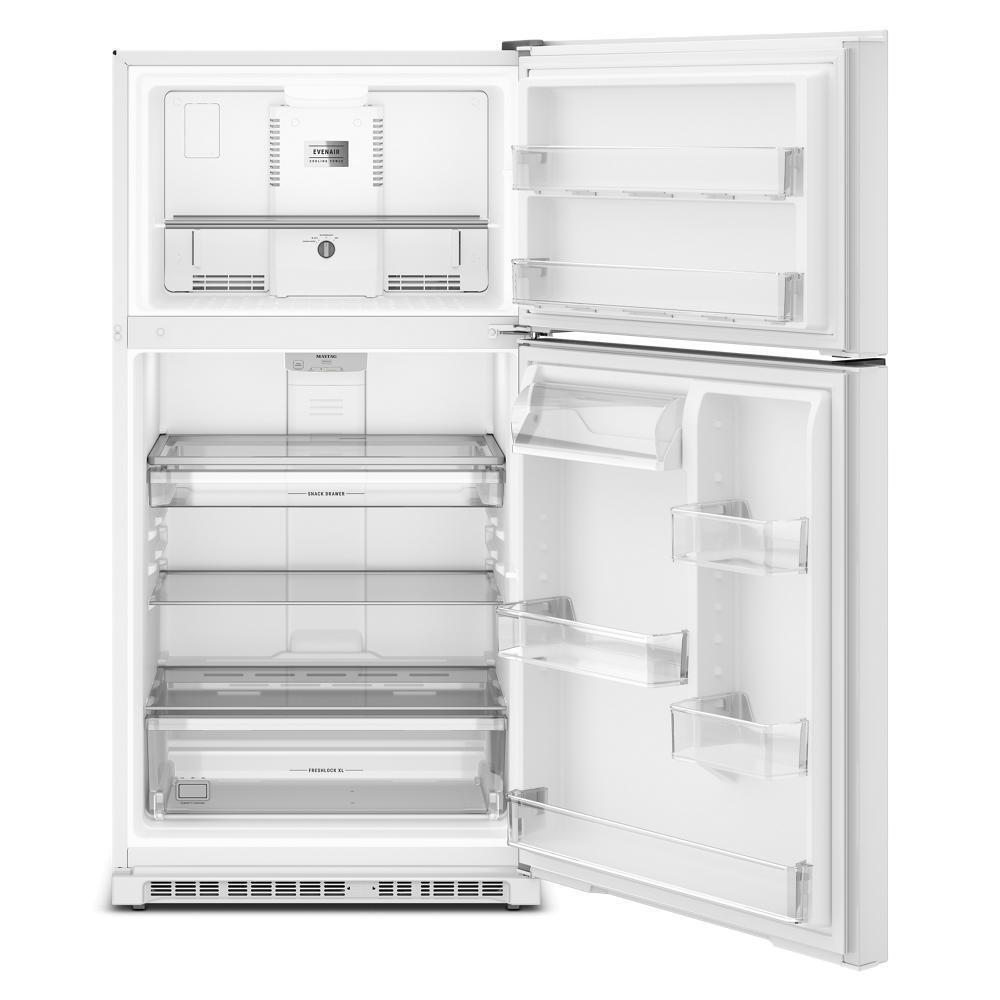 Maytag MRTX5121TW 33-Inch Wide Top-Freezer Refrigerator with Garage Mode-21 Cu. Ft.