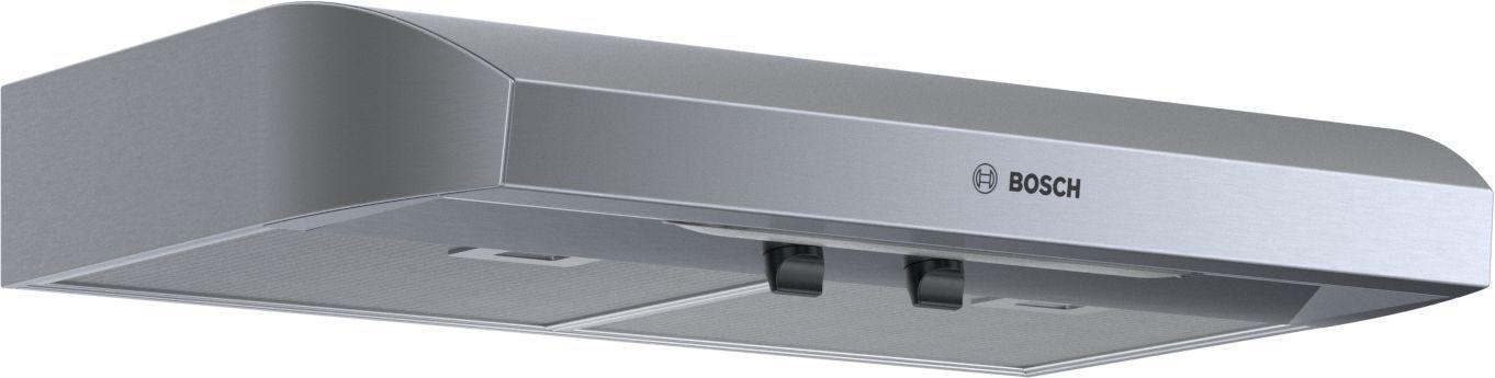 Bosch 300 Series, 30" Under-cabinet Hood, 280 CFM, Incandescent lights, Stnls