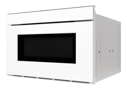 SMD2479MW Sharp 24 in. 1.2 cu. ft. Deco Series Built-In Smart Microwave Drawer™ Oven with Easy Wave Open in White