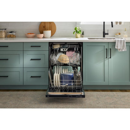 Whirlpool WDPS7024RZ Eco Series Quiet Dishwasher with a washing 3rd Rack & Water Repellent Silverware Basket