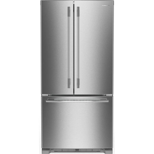 Kitchenaid KRFF333SPS 22 Cu. Ft. 33-Inch Standard-Depth French Door Refrigerator with Internal Water Dispenser
