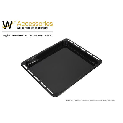 Kitchenaid W11348808 Built-In Oven Baking Tray for Models WOS52ES4MZ/B/W, YOS52ES4MZ, WOD52ES4MZ/B/W, KOSC504PPS, YKOSC504PPS, KODC504PPS (17.75-IN L X 14.75-IN W X 0.75-IN D)