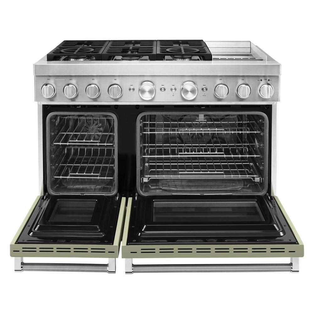 KFDC558JAV KitchenAid® 48'' Smart Commercial-Style Dual Fuel Range with Griddle