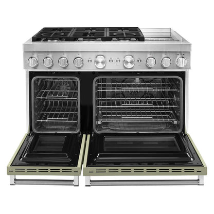 KFDC558JAV KitchenAid® 48'' Smart Commercial-Style Dual Fuel Range with Griddle