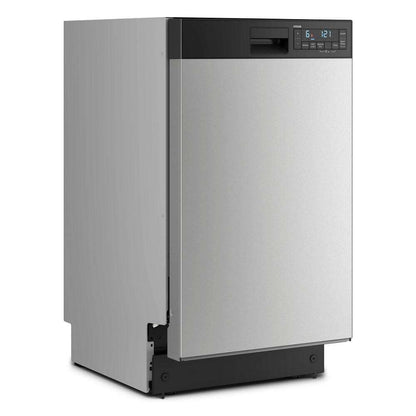 Whirlpool WDFS5118SS 18" Stainless Steel Dishwasher with Half Load Cycle and Triple Spray Arms - 48 dBA