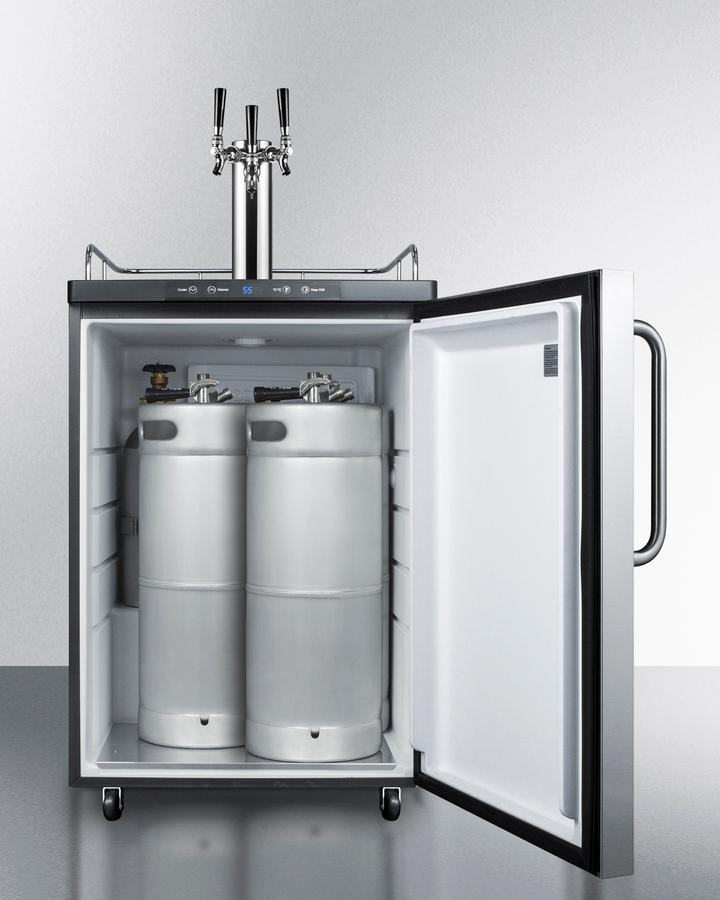 Summit SBC635MSSTBTRIPLE 24" Wide Kegerator