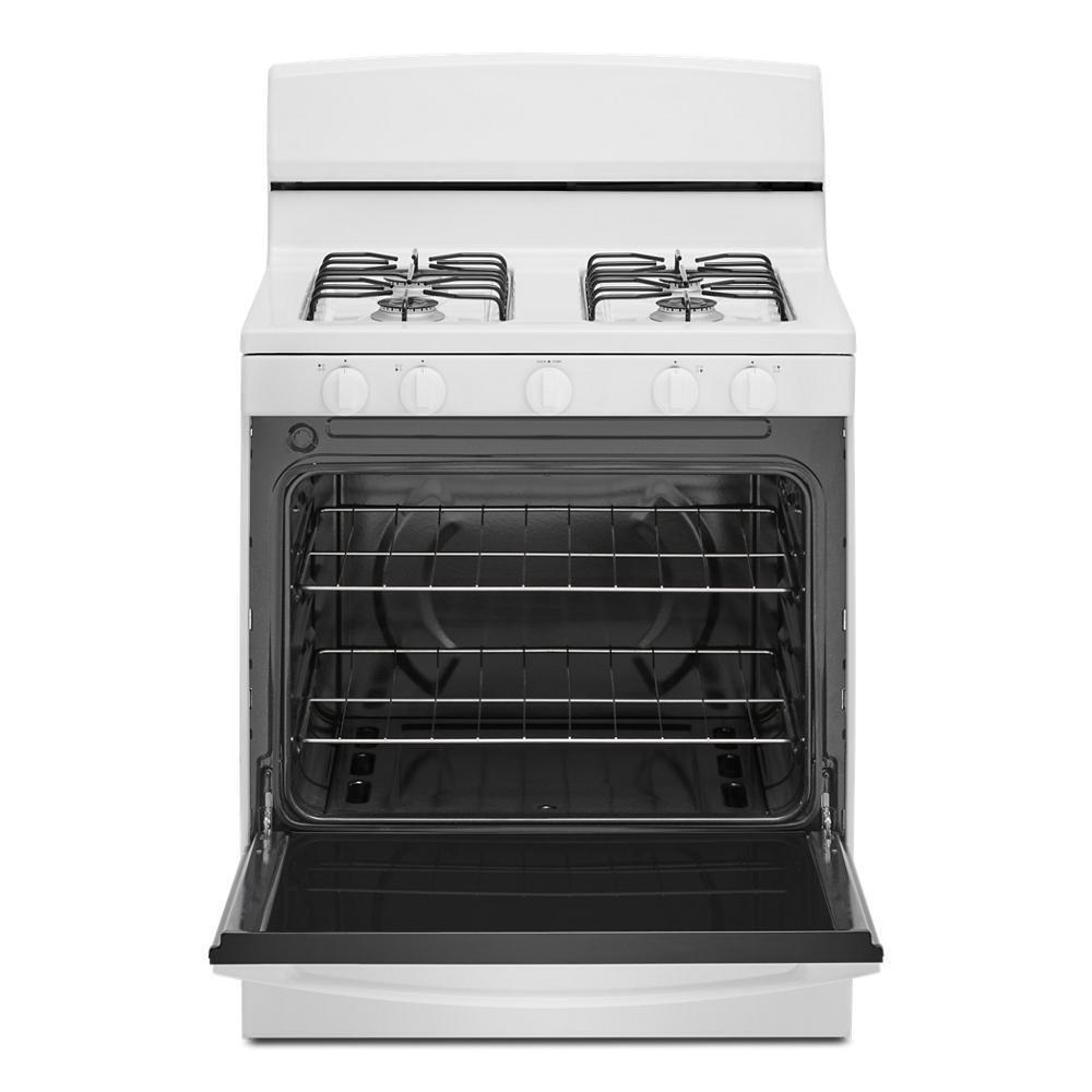 AGR4203MNW Amana® 30-inch Gas Range with Easy-Clean Glass Door