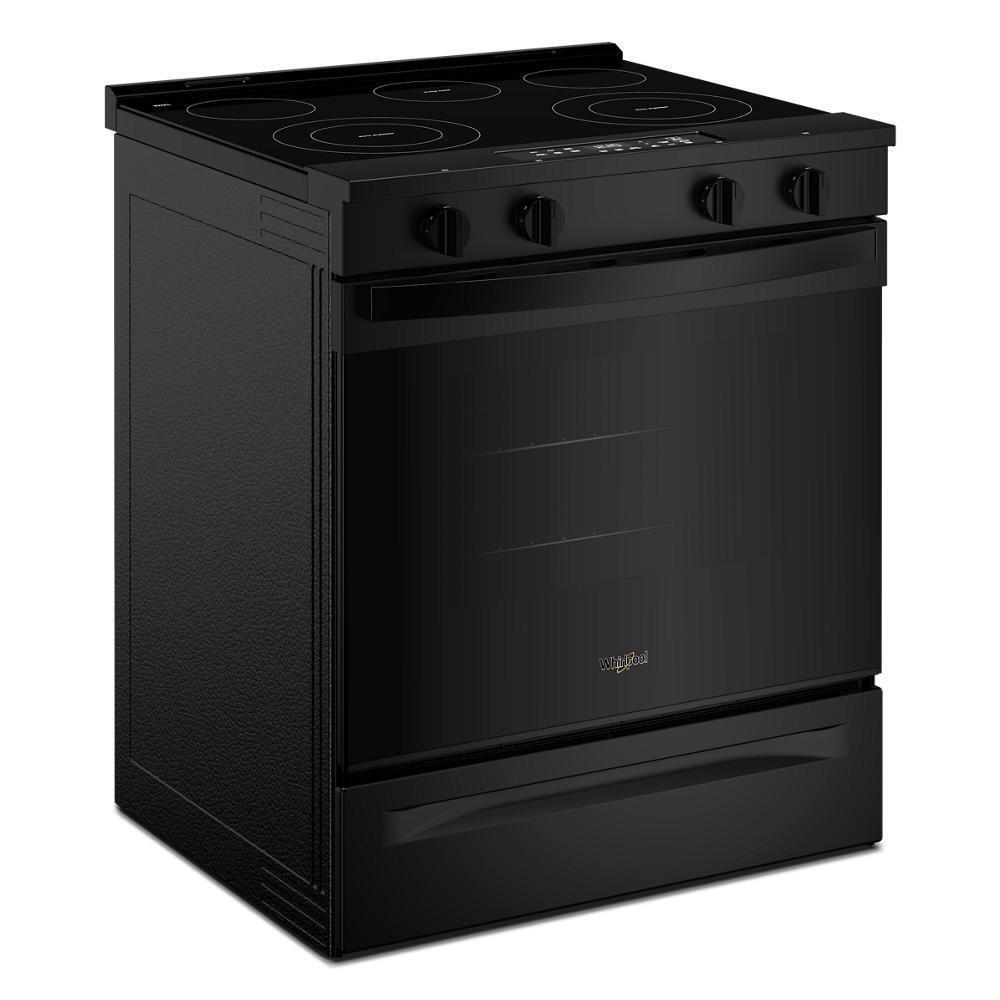 Whirlpool WSES3330TB 30-inch Electric Range with No Preheat Mode and Slow Cook