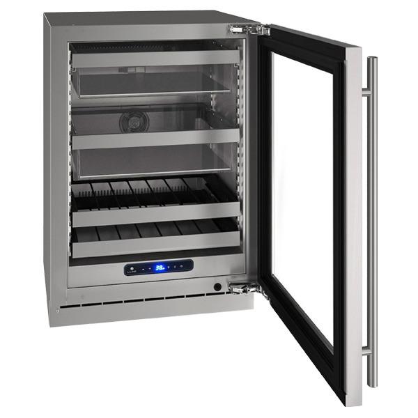 U-Line UHBV524SG41A Hbv524 24" Beverage Center With Stainless Frame Finish and Right-hand Hinge Door Swing and Lock (115 V/60 Hz)