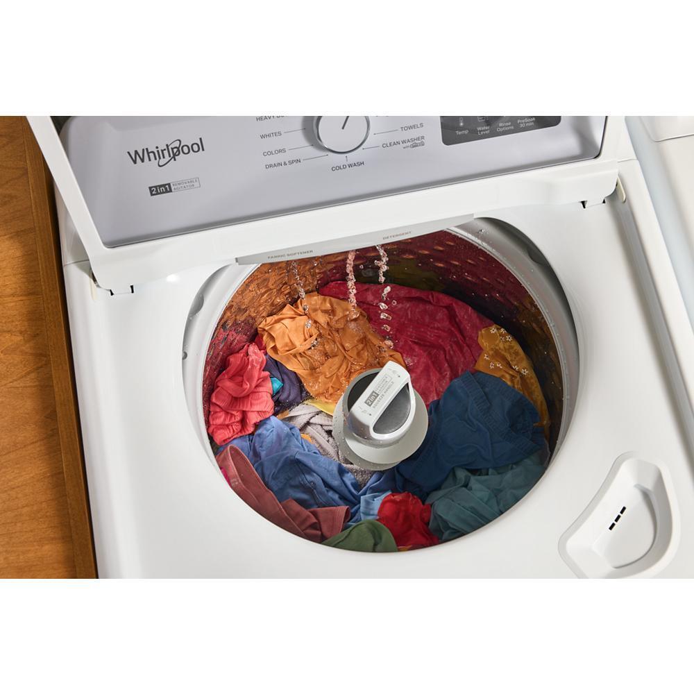 Whirlpool WTW4300SW 4.3 Cu. Ft. Whirlpool® Top Load Impeller Washer with Quick Wash Cycle and Soft Close Glass Lid
