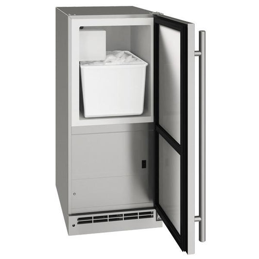 U-Line UOCR115SS01A 15" Crescent Ice Maker With Stainless Solid Finish (115 V/60 Hz Volts /60 Hz Hz)