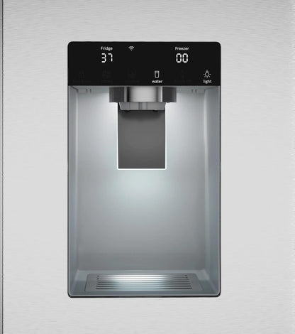 Bosch B36FD52SNS 500 Series, French Door Bottom freezer, multi door, 36'', Brushed steel (with anti-fingerprint), Total No Frost