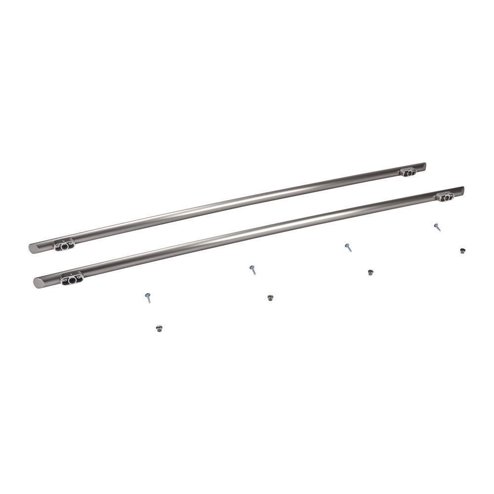 Kitchenaid W10250640 Refrigerator Euro-Style New Handle Kit for Side-by-Side, Non-Dispensing Models with Wood Panels - Stainless Steel