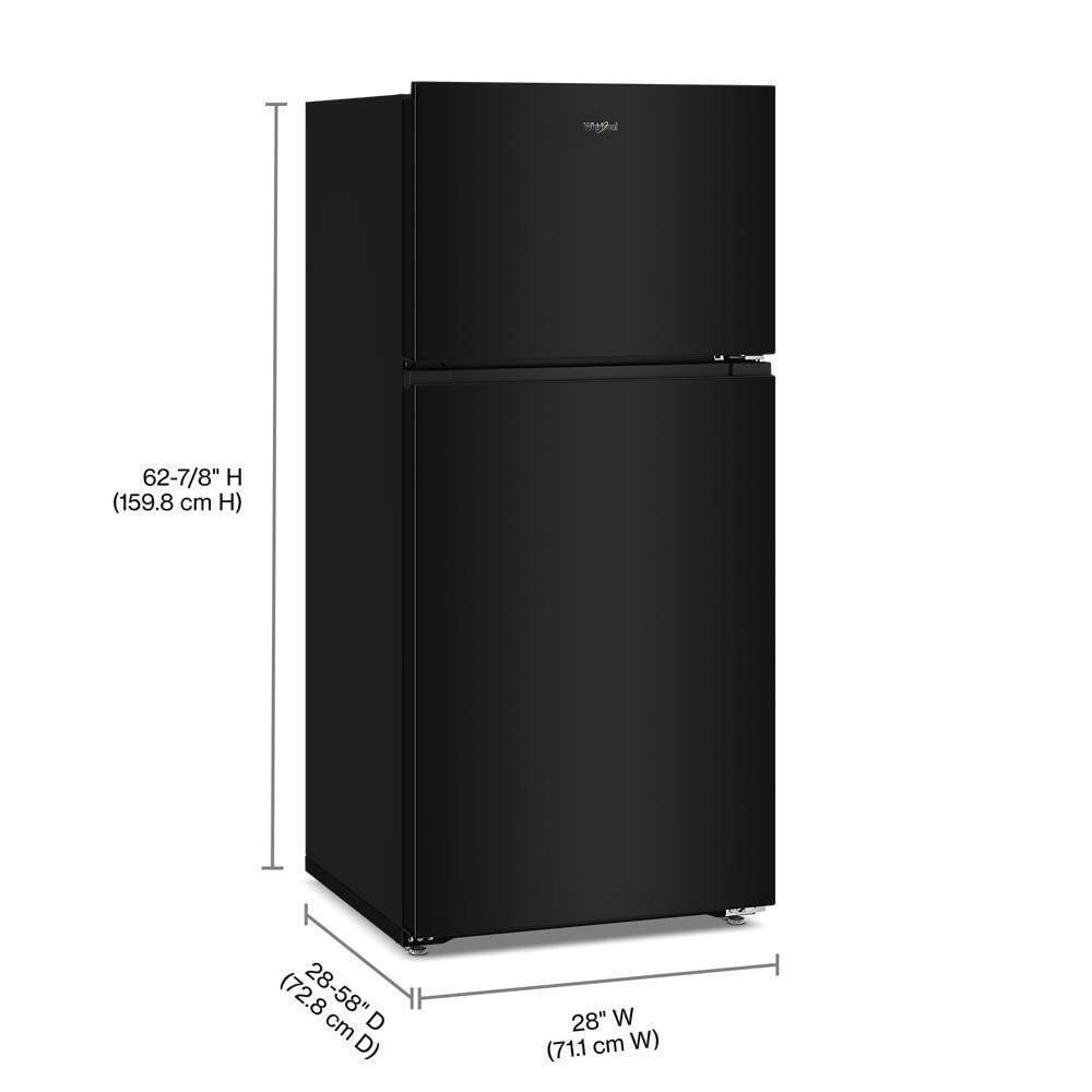 WRTX3014TB Whirlpool® 28-inch Wide Top Freezer Refrigerator with Total Coverage Cooling- 14.3 Cu. Ft.