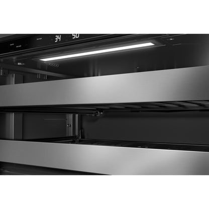 Kitchenaid KUBL524SSB 24" Beverage Center with Glass Door and Metal-Front Racks