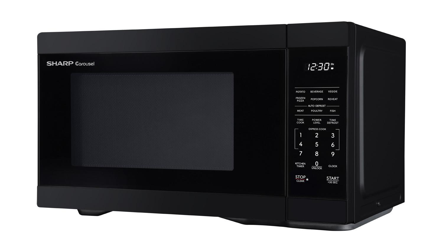 SMC1161KB Sharp 1.1 cu. ft. 1000W Black Countertop Microwave Oven