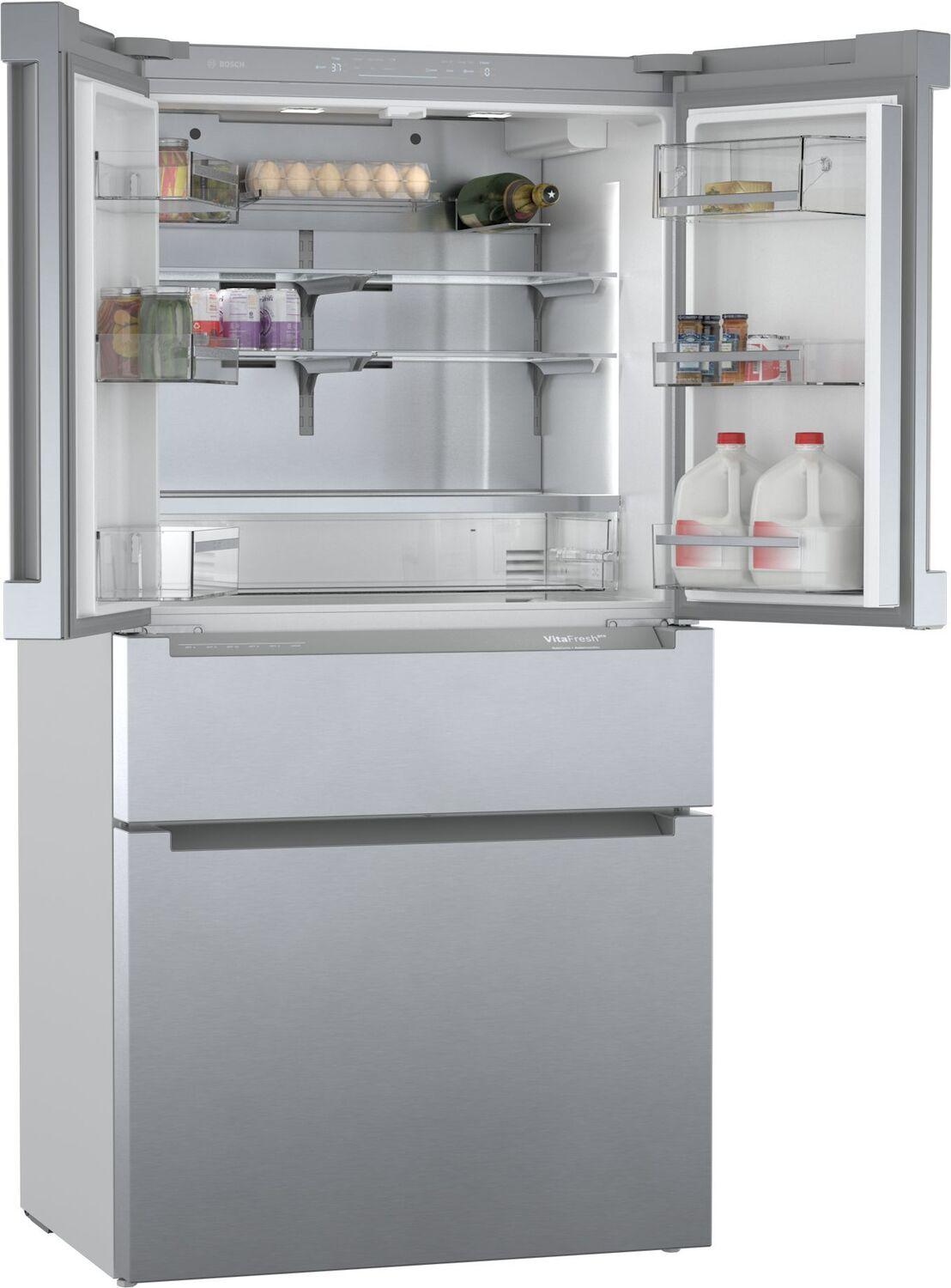 Bosch B36CL80ENS 800 Series French Door Bottom Mount Refrigerator 36" Stainless steel (with anti-fingerprint)