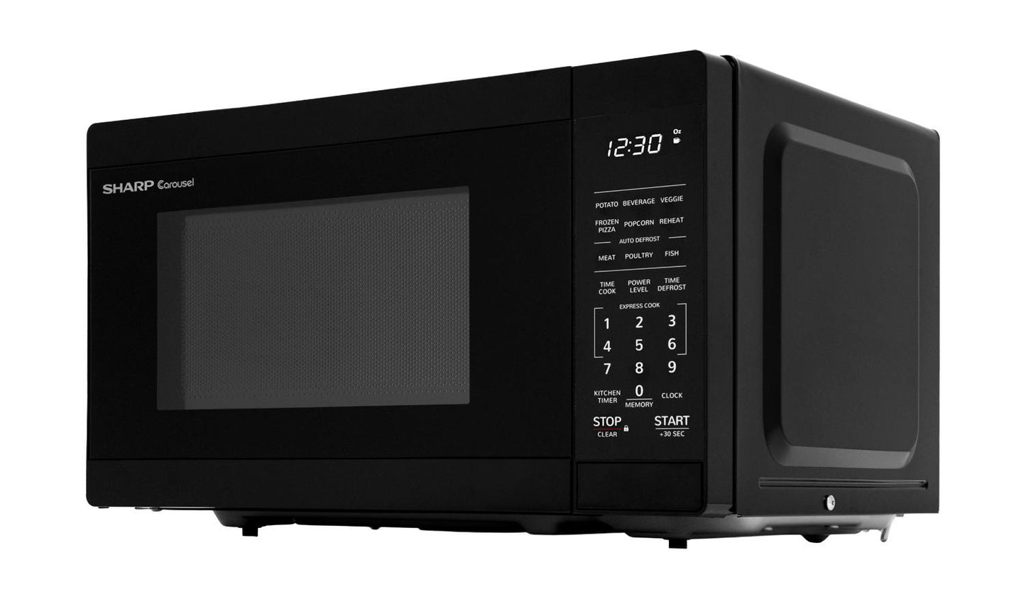 Sharp SMC0760HB 0.7 cu. ft. Black Countertop Microwave Oven