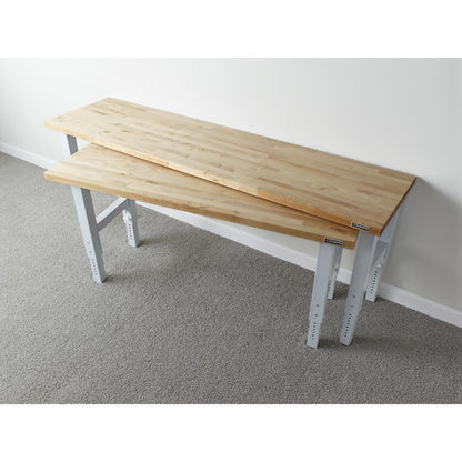 Gladiator GAWB06HWGW 6' Adjustable Height Hardwood Workbench