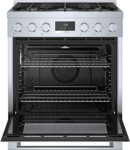 Bosch HGS8055UC 800 Series, Gas freestanding range, 30'', Stainless steel