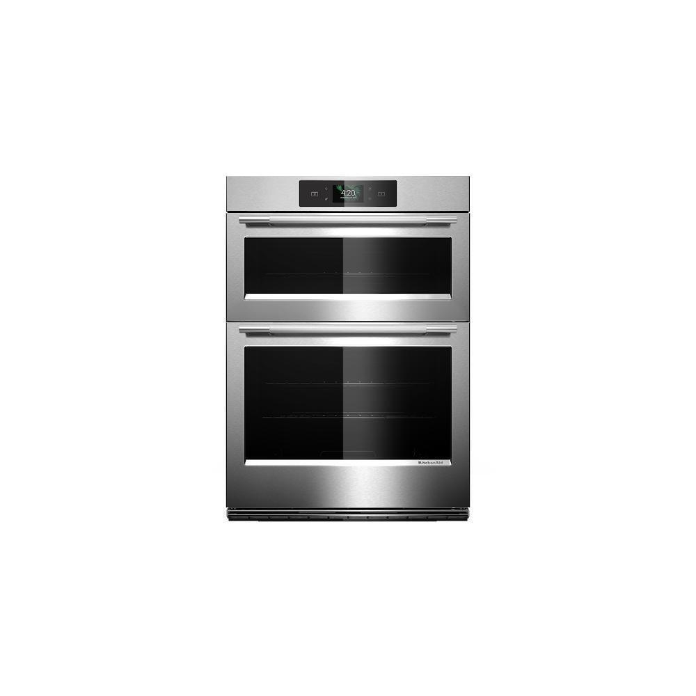 Kitchenaid KOEC527SPS 27-inch Electric Combo Wall Oven with No Preheat Air Fry Mode - PrintShield™ Finish
