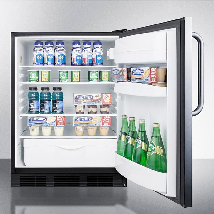 Summit FF6BK7SSTB 24" Wide Built-in All-refrigerator