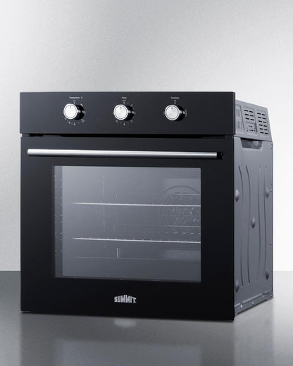Summit SGW241BK 24" Wide Gas Wall Oven