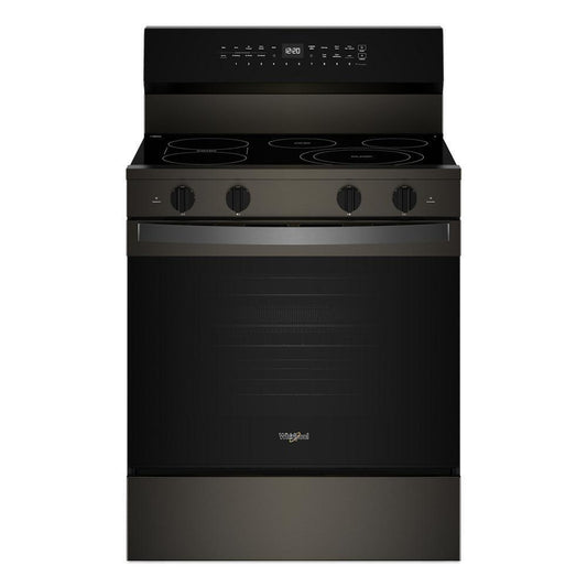 Whirlpool WFES7530RV 30-inch Electric Smart Range with Air Cooking Technology, No Preheat Air Fry, High Speed Preheat Oven, WipeClean™ Coating, and Steam/Self Clean