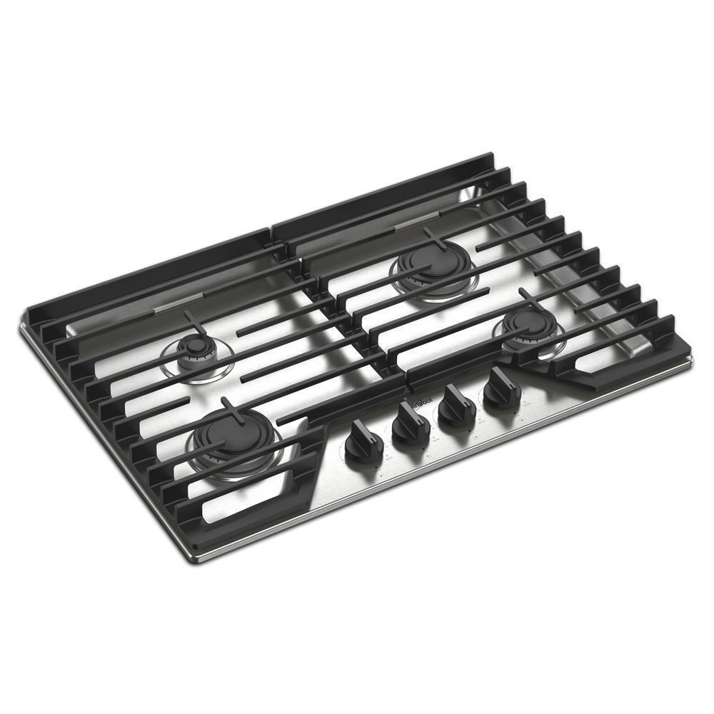 Whirlpool WCGK3030PS 30-inch Gas Cooktop with SpeedHeat™ Burners