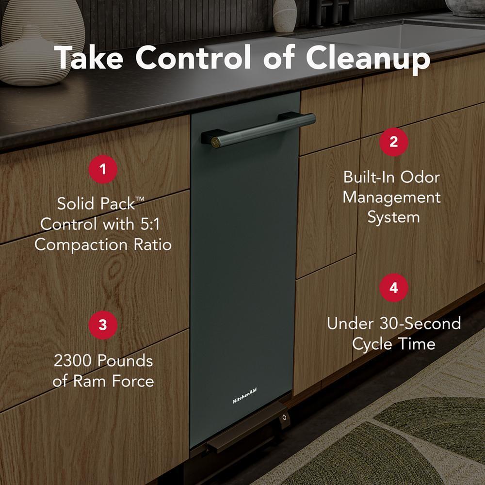 KTTP515TJP KitchenAid® 15 in. Built-In Trash Compactor with Built-In Odor Management System
