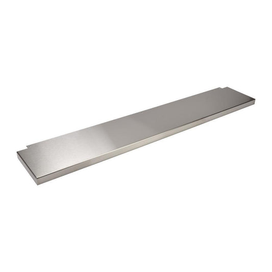 Kitchenaid W10115777 Stainless Steel Backsplash - for 48" W Range or Cooktop, Size: 48" W x 9" H