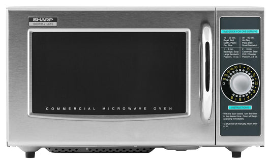 Sharp R21LCFS Medium-Duty Commercial Microwave Oven With 1000 Watts