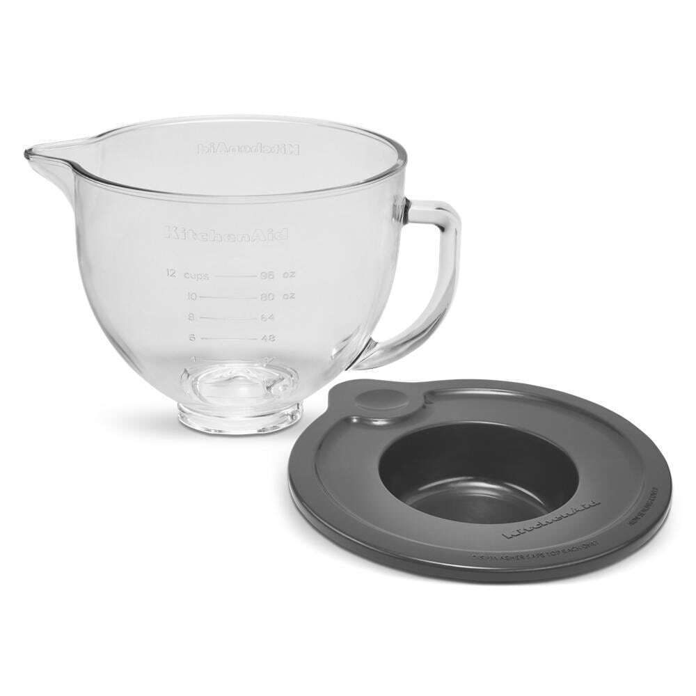 Kitchenaid KSM5GB 5 Quart Tilt-Head Glass Bowl with Measurement Markings & Lid