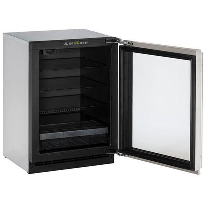 U-Line U2224RGLS00B 2224rgl 24" Refrigerator With Stainless Frame Finish and Field Reversible (115 V/60 Hz)