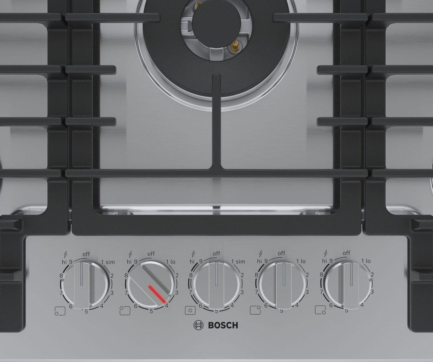Bosch NGM8059UC 800 Series, Gas hob, 30'', Stainless steel