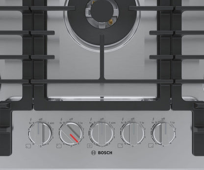 Bosch NGM8059UC 800 Series, Gas hob, 30'', Stainless steel