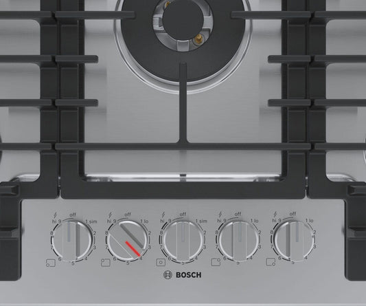 Bosch NGM8059UC 800 Series, Gas hob, 30'', Stainless steel
