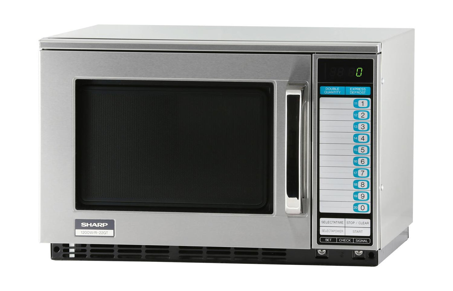R22GTF Sharp Heavy-Duty 1200 Watt Commercial Microwave Oven
