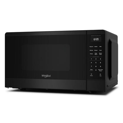 Whirlpool WMCS3119TB 0.9 Cu. Ft. Black Countertop Microwave with 5 Auto Cooking Modes - 900 watt