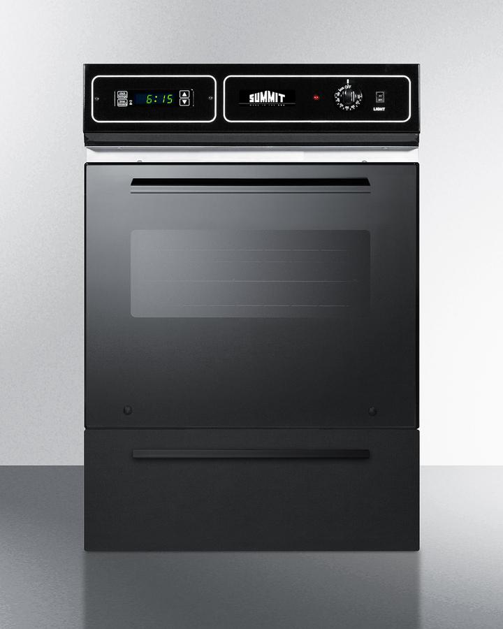 Summit TEM715DK 24" Wide Electric Wall Oven, 115v
